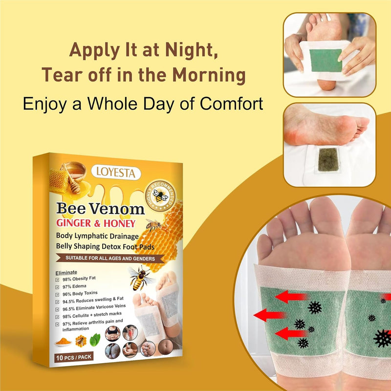 Bee Venom Ginger & Honey Detox Pads ( BUY 1 GET 1 FREE )