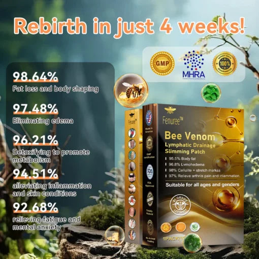 Fenuree™ Bee Venom Lymphatic Drainage Slimming Patch( BUY 1 GET 1 FREE )
